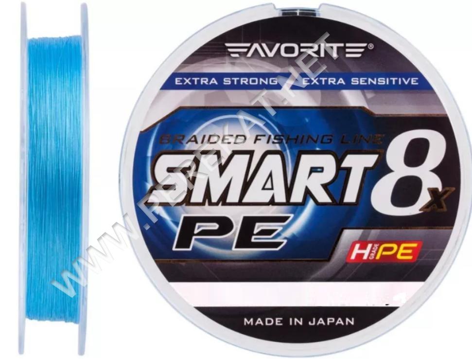 Шнур Favorite Smart PE 8x 150м (sky blue) #2.5/0.265mm 30lb/16.4kg (51100)