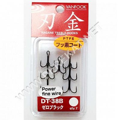 Крючки Vanfook тройные DT-38B Zero Black (#10 (6шт)) (51715)