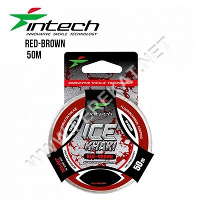Леска Intech Khaki Ice Line red-brown 50m (0.10mm, 0.9kg) (51700)