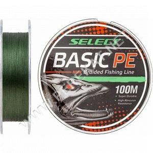 Шнур Select Basic PE Green 100m 0.14mm 15lb/6.8kg (53194)