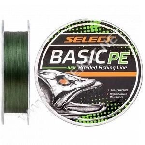 Шнур Select Basic PE Green 100m 0.18mm 22lb/9.9kg (53196)