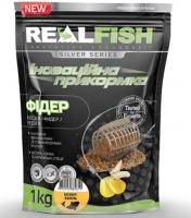 Прикормка RealFish Фідер (Бісквіт-ваніль)1 кг (53744)