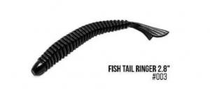Приманка Bait Breath U30 Fish Tail Ringer 2.8 (8шт.) (003 Solid Black) (215)