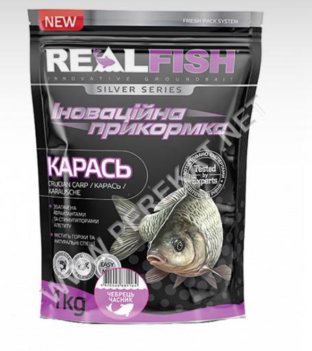 Прикормка RealFish Карась (Чебрець-часник)1 кг (60457)