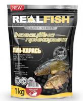Прикормка RealFish Линь-Карась ( Червоний червь) 1 кг (60458)