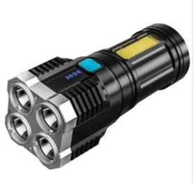 Ліхтар вбуд.акум пласт X509 (4xLM COB)  microUSB 4реж (57040)