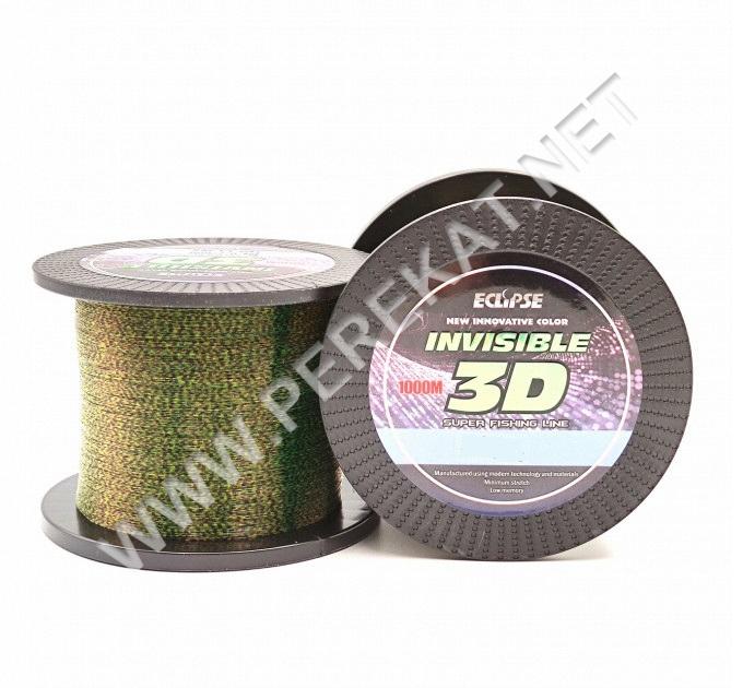 Леска Eclipse INVISIBLE 3D 1000m 0.25 (62903)