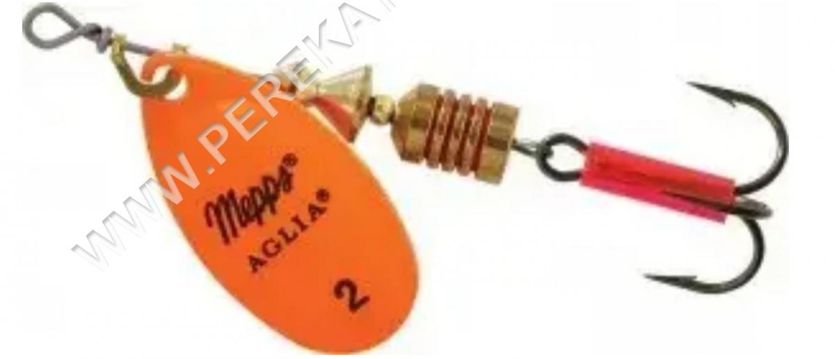 Блешня MEPPS AGLIA FLUO orange #2 4.5 гр-bc (15214)