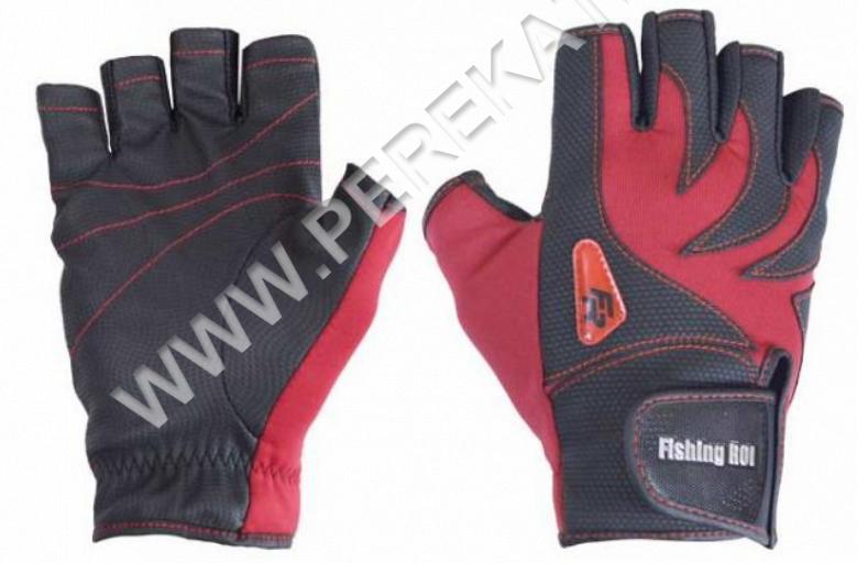 Перчатки Fishing ROI WK-05 red L (57865)