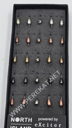 Мормишка North Island Банан 109 D25 / 0,22g золото (60028)