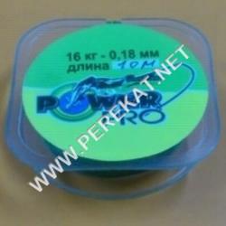 Шнур Power PRO 0,18мм  10m  16,00кг Зелёный (уп 10 шт) (13545)