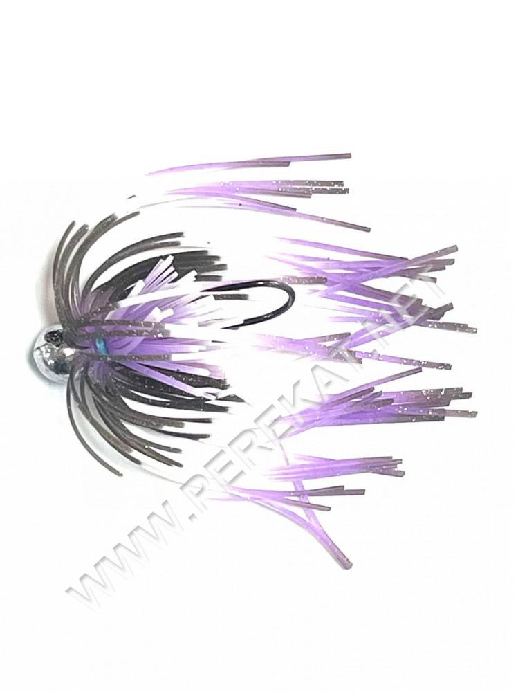 Джиг-головка Yarie Silikon Jig Head 3.5g 1/0 Black Violet White