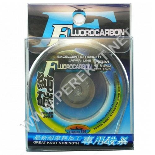 Флюорокарбон Fishing ROI Fluorocarbon 0.18mm 50m 2.50kg (compact) (9414)
