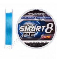 Шнур Favorite Smart PE 8x 150м (sky blue) #0.6/0.132mm 9lb/5.4kg (40743)