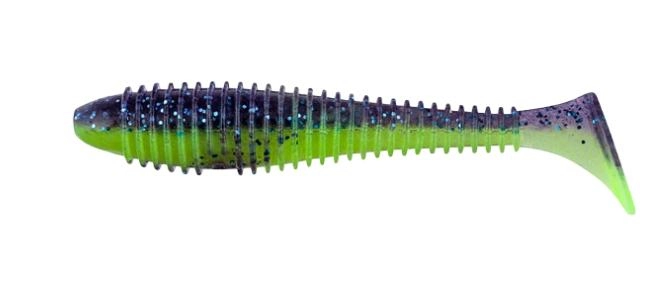 Силікон Keitech Swing Impact Fat 3.3 колір PAL06 Violet Lime Berry (7 шт)