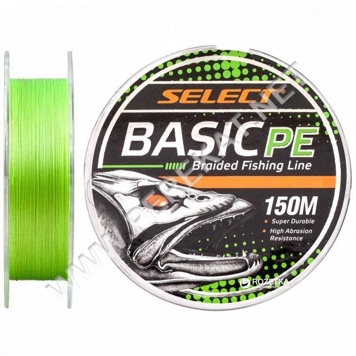 Шнур Select Basic PE Light Green 150m 0.16mm 18lb/8.3kg (44020)