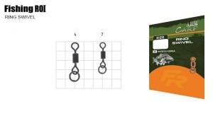 Вертлюг з кільцем Fishing ROI Ring swivel №7 MB 707-25-07 (66738)