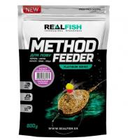 Прикормка RealFish Метод Фидер (Кальмар-Клюква)  0,800 кг (67241)