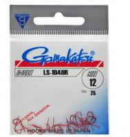 Гачок  GAMAKATSU LS-1040R (RED). №12  25шт (67609)