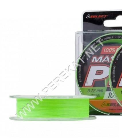 Шнур Select Master PE 100m (салат.) 0.12mm 15kg (39573)