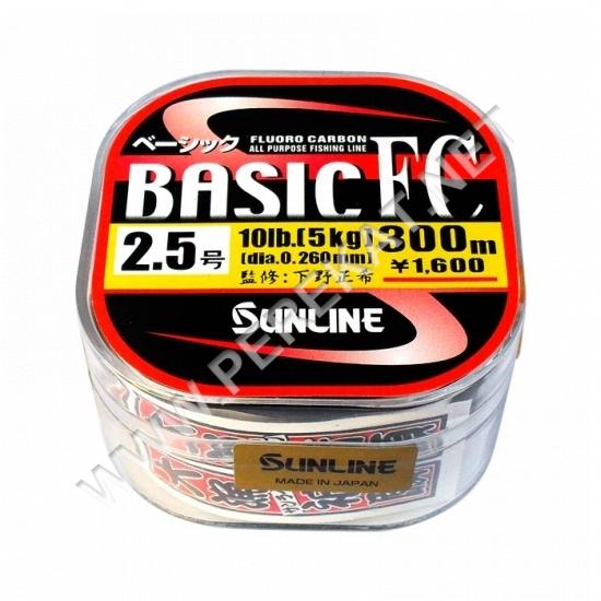 Флюорокарбон Sunline Basic FC 300м 0.285мм #3 12LB по метрам (17269)
