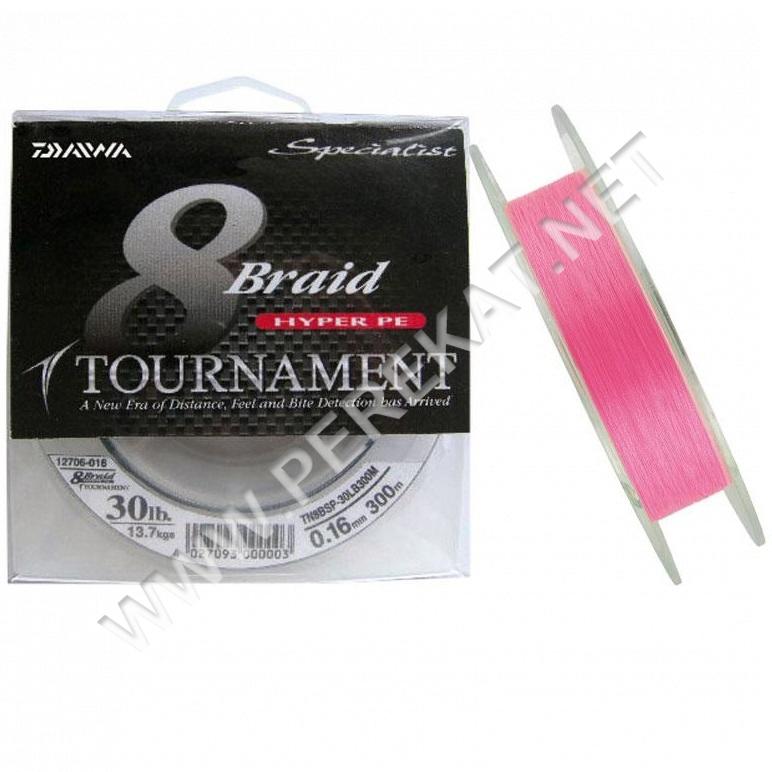 DAIWA Шнур TN 8xBraid 0,16mm 13,7kg 135 m Pink (17257)