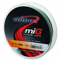Шнур CLIMAX MIG BRAID Green 100 m 0.18 14.80kg, зеленый (16585)