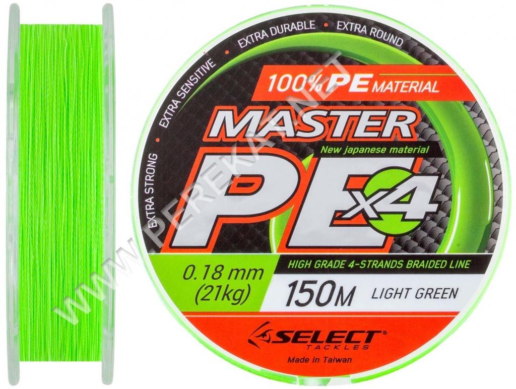 Шнур Select Master PE 100m 0.06мм 9кг салат. (39570)