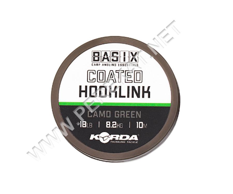 KORDA Повідковий матеріал Basix Coated Hooklink 18 lb 10 m (69564)