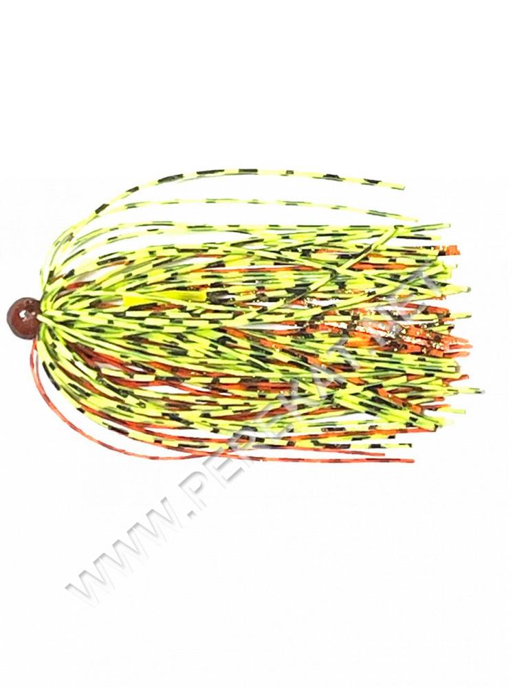 Джиг-головка Yarie 599 mame Jig #1/0 3.5g 001 orenge gold zebra/hot chart zebra