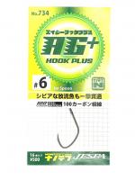 Гачки Yarie 734 AG Hook Plus #6 nanotef 16шт (73992)