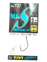 Гачки Yarie 727 MK Hook Sharp #6 nanotef 16шт (73977)