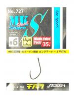 Гачки Yarie 727 MK Hook Sharp #6 nanotef Middle Pack 35шт (73995)