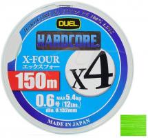 Шнур Duel Hardcore X4 150m Green 5.4kg 0.132mm #0.6 (259)