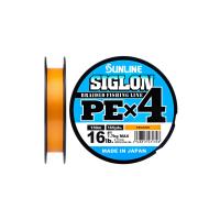 Шнур Sunline Siglon PE н4 300m (помаранч.) #1.7/0.223mm 30lb/13.0kg (70333)