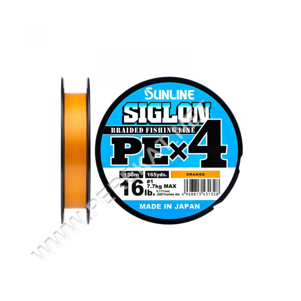 Шнур Sunline Siglon PE н4 300m (помаранч.) #2.5/0.270mm 40lb/18.5kg (70335)